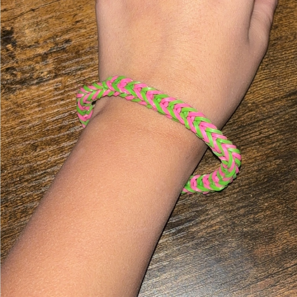 Watermelon themed bracelet and rings (2)